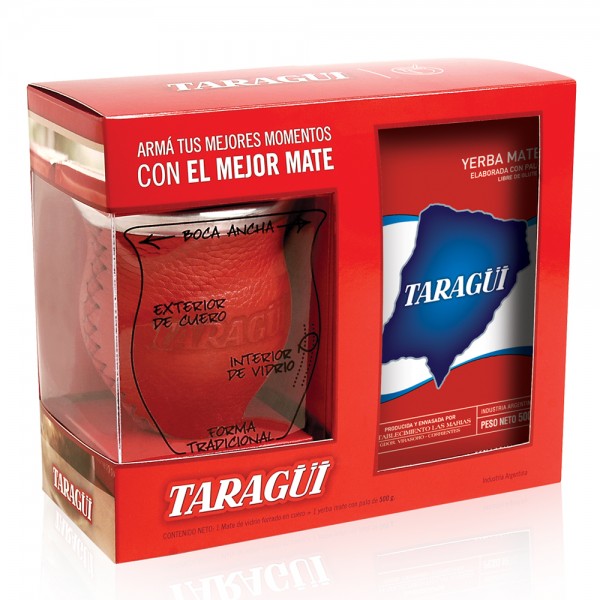 TARAGÜI Set mit Yerba Mate mit Stängel