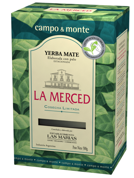 LA MERCED DE CAMPO/ MONTE Yerba- Mate/ Mate Tee mit Stängel