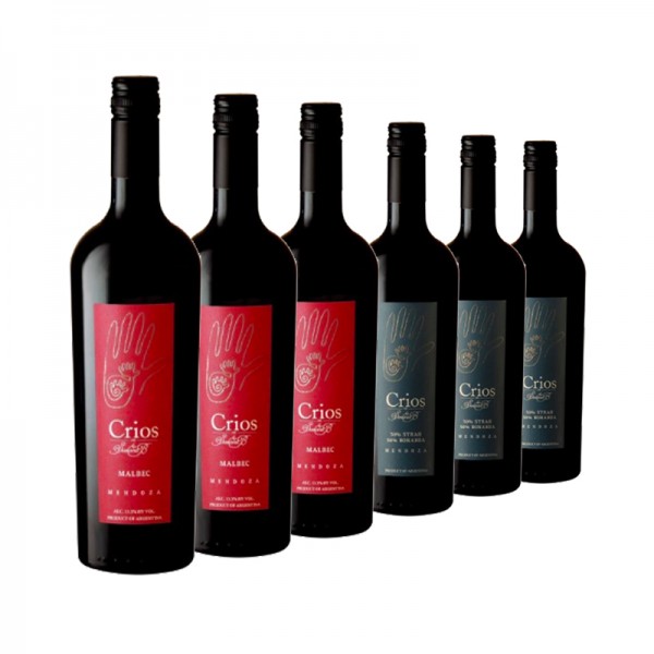 6 Flaschen Crios (3x Malbec, 3x Syrah-Bonarda)
