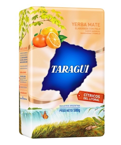 TARAGÜI Yerba Mate/ Mate Tee Cítricos del Litoral mit Stängel