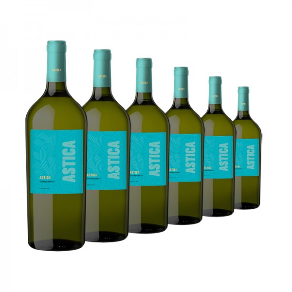 6 Flaschen ASTICA CHARDONNAY 2016 1,5l